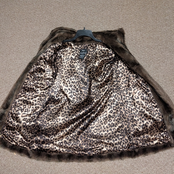 🖤Vintage 70's EUC Dennis by Dennis Basso Hooded Faux Fur Overcoat, Midlength XS - Picture 13 of 14